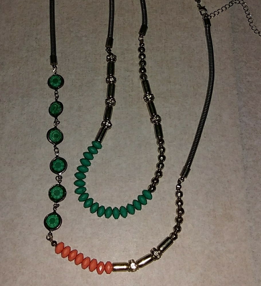 Mixed-media rope necklace